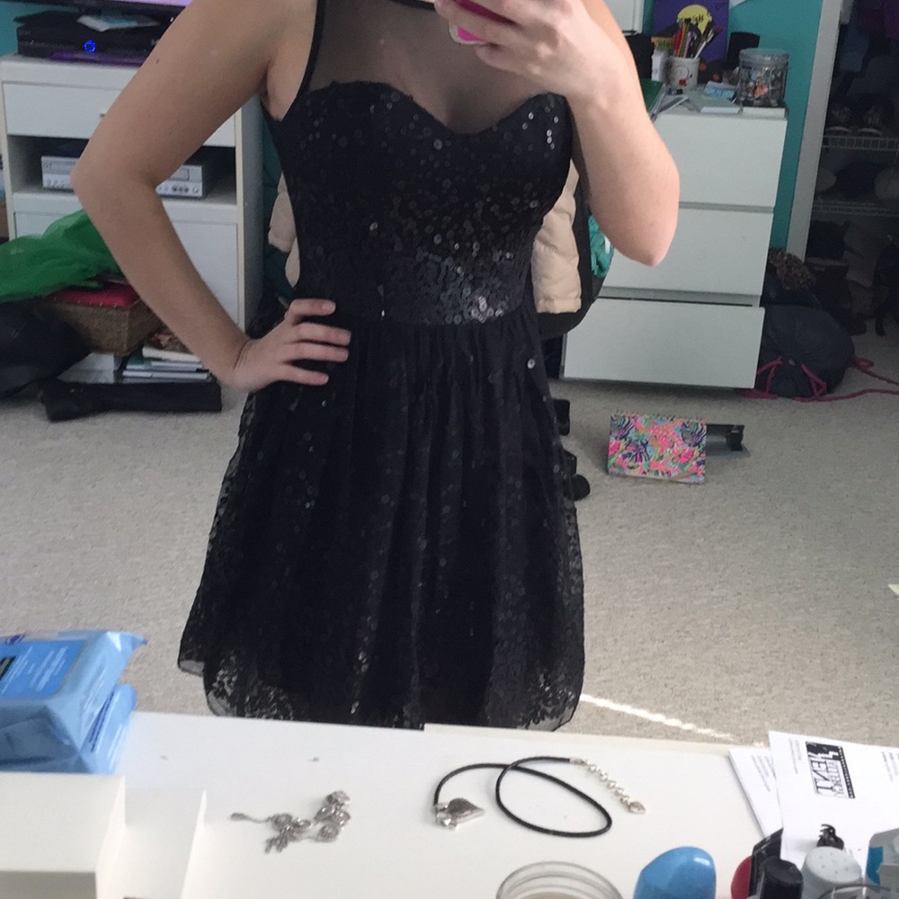 Black Sequins Cocktail Dress🎉